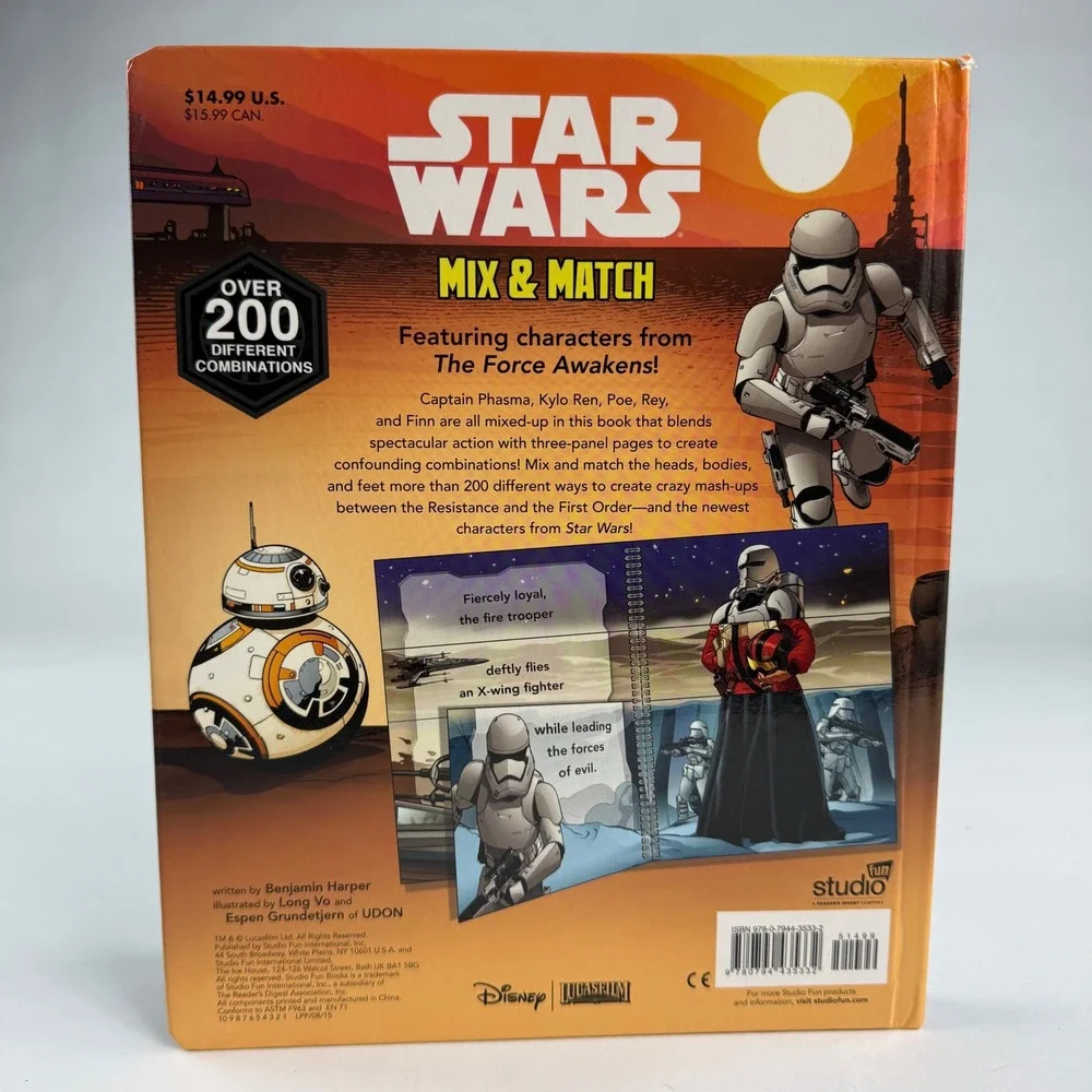 Star Wars Mix & Match The Force Awakens‎ Flip Board Book Benjamin Harper 2015